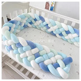 Tresse de lit bébé Brise Étoilée bleu et gris doux